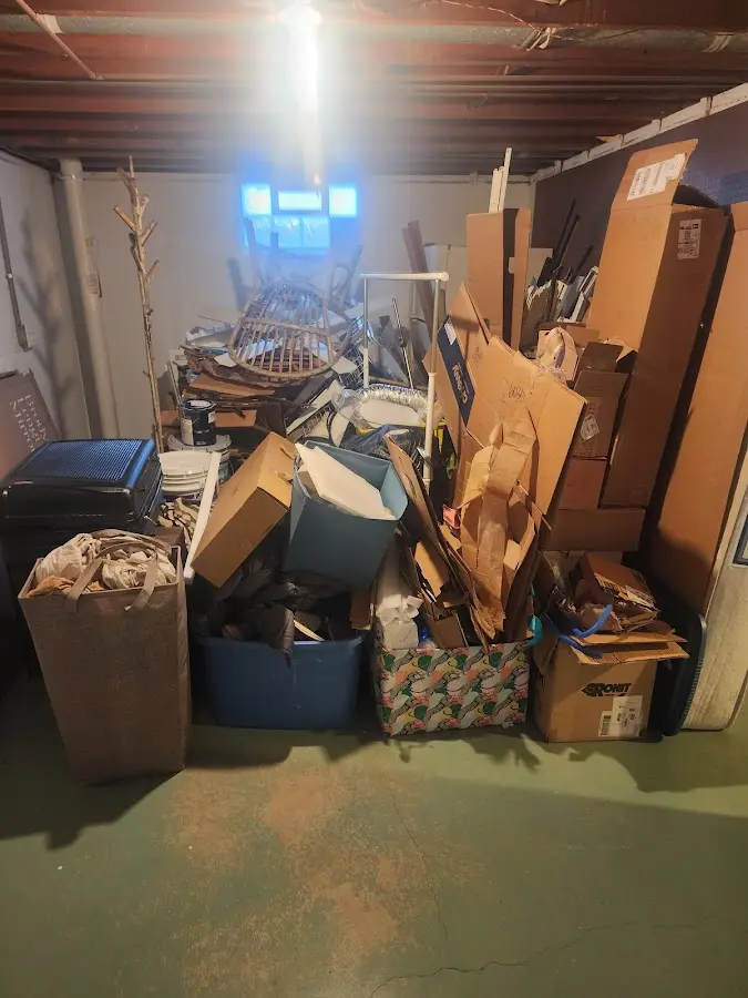 Roll-off dumpster container at job site for Concrete Dumpster Rental in Bremerton